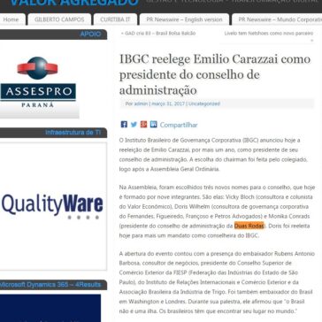 IBGC reelege Emilio Carazzai como presidente do conselho de administração – Valor Agregado